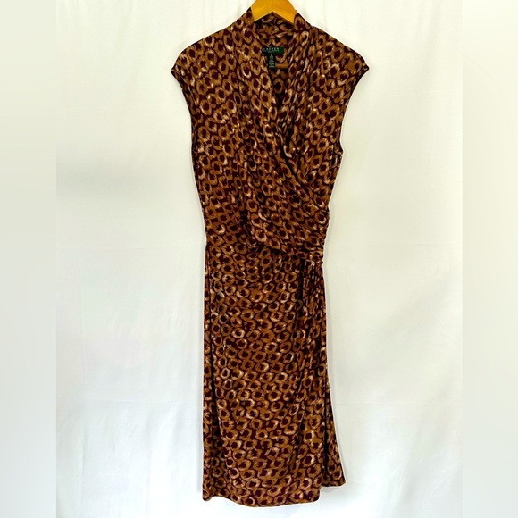 Lauren Ralph Lauren Dresses & Skirts - Ralph Lauren Size 8 Midi Dress Cinched at Sides Soft Classic Sophisticated Style